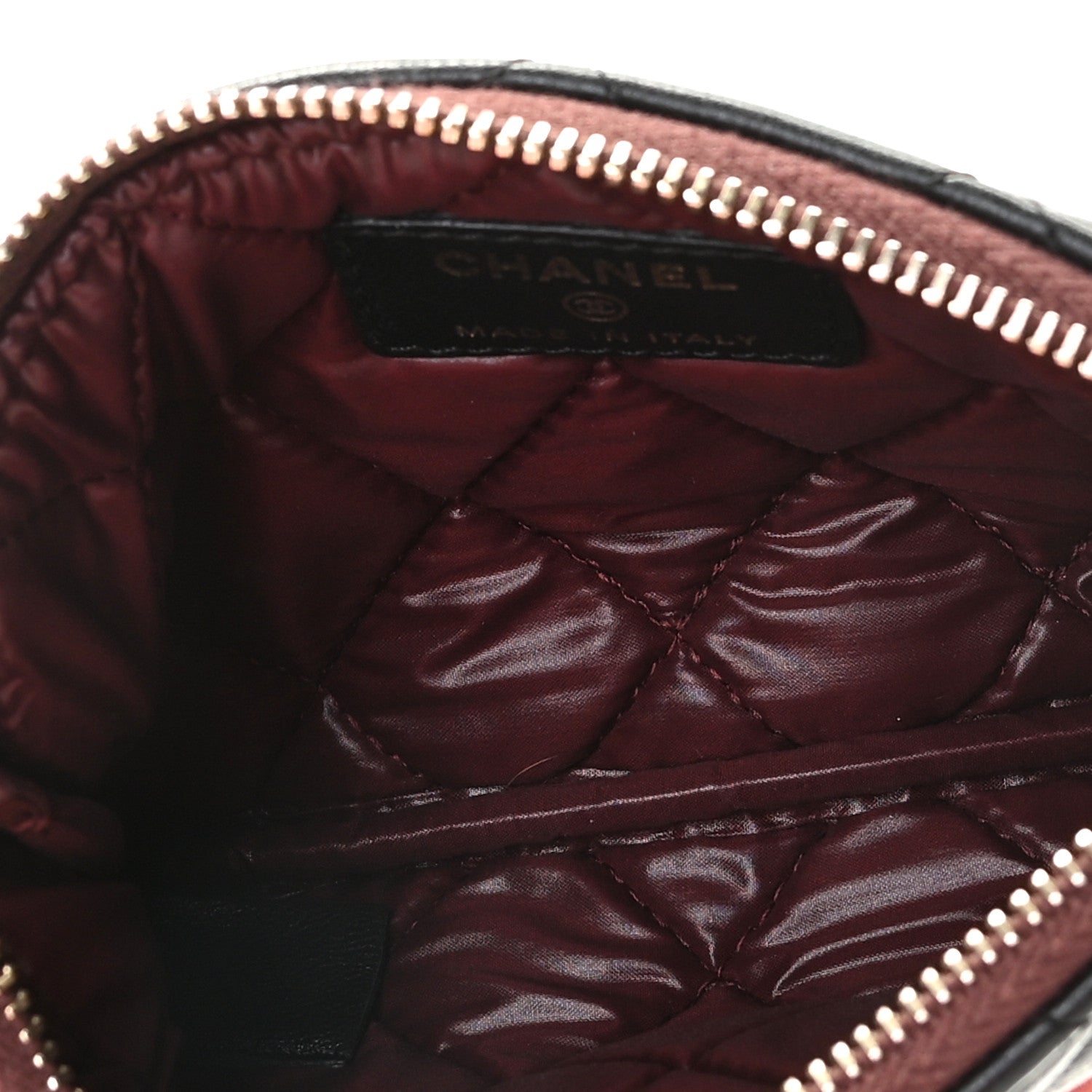 Chanel Lambskin Quilted Small Cosmetic Case Black 9 of 9