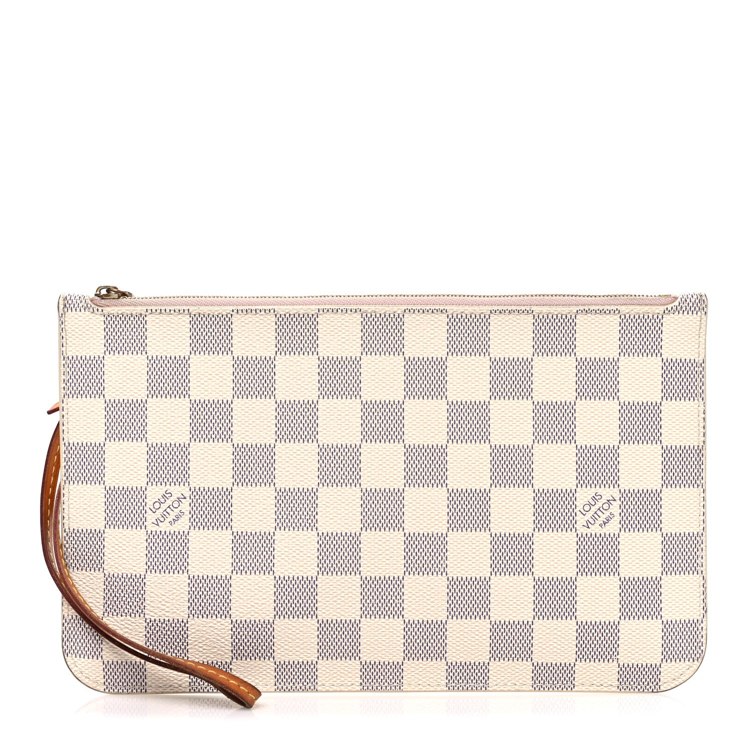 Louis Vuitton Damier Azur Neverfull MM GM Pochette Rose Ballerine 1 of 9