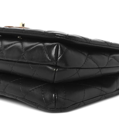 Chanel Lambskin Quilted Wood Mini Coco Handle Flap Black 11 of 12