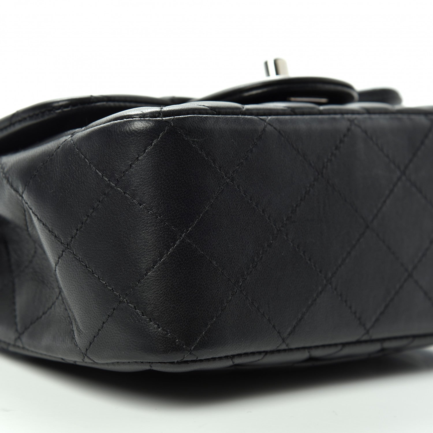 Chanel Lambskin Quilted Mini Square Flap Black 6 of 10