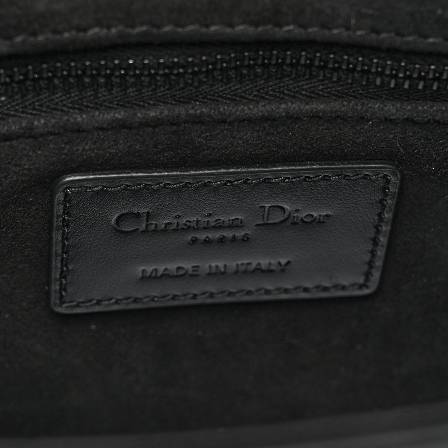 Calfskin Cannage Diamond Small My ABCDior Lady Dior Black