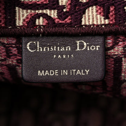 Christian Dior Oblique Medium Book Tote Burgundy Multicolor 5 of 8