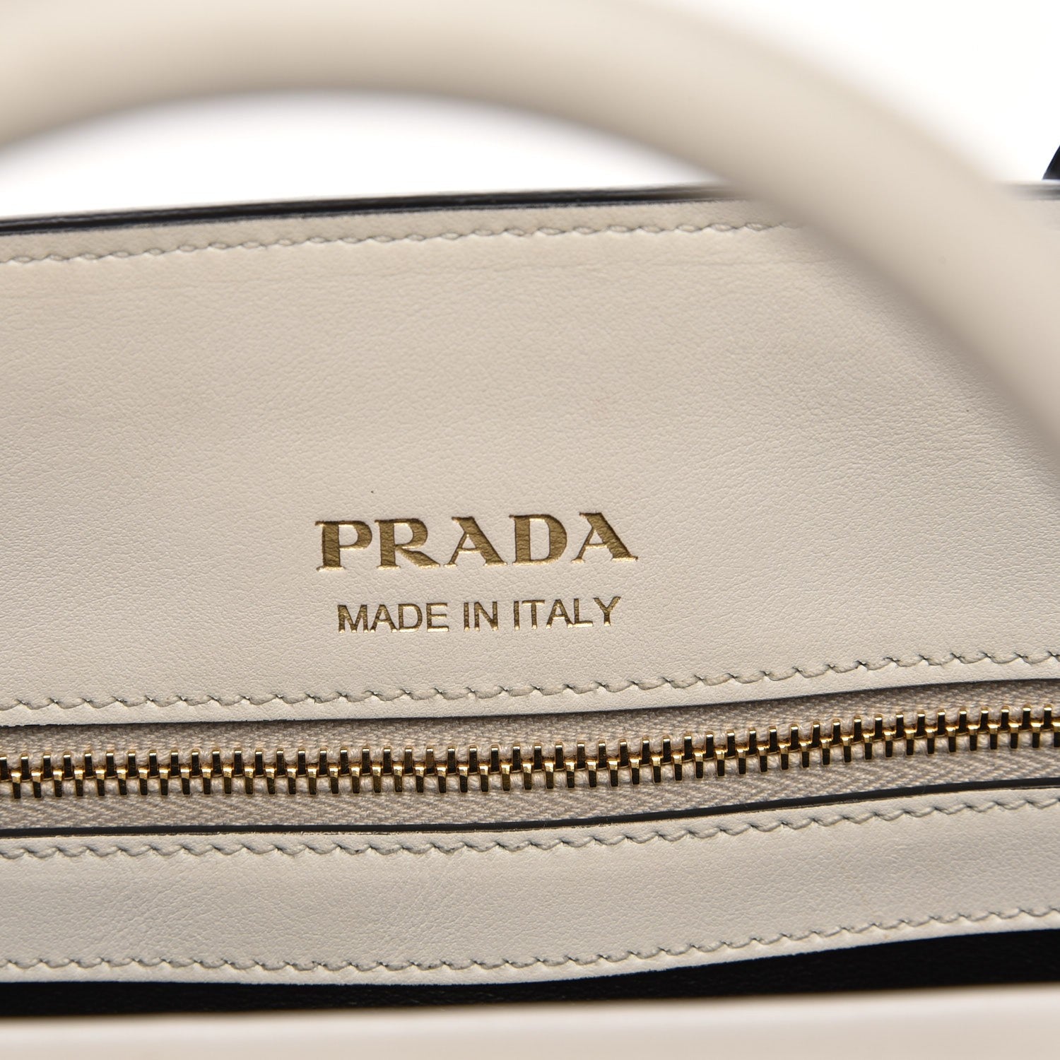 Prada Saffiano Calfskin Medium Bibliotheque Top Handle White 8 of 8