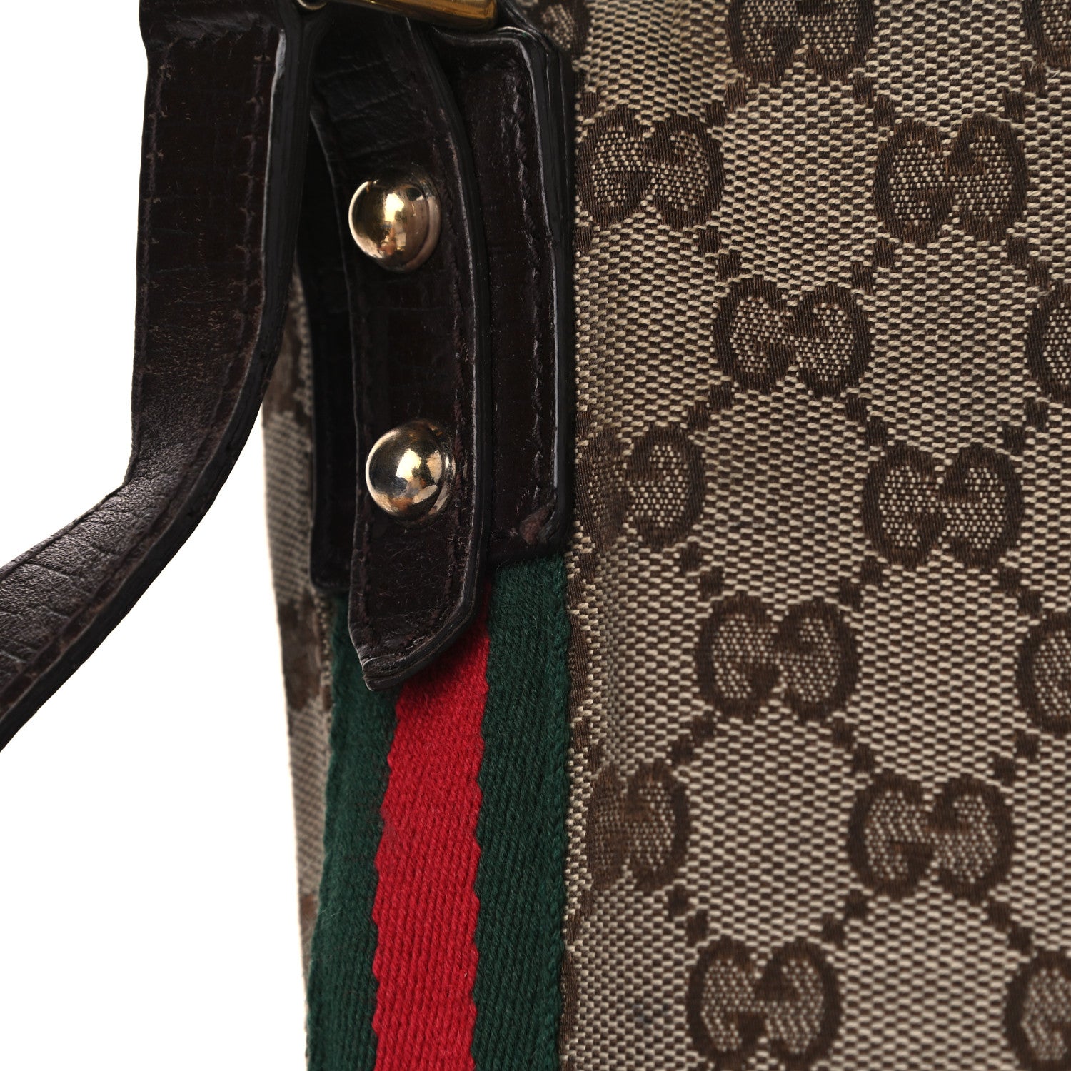 Gucci Monogram Web Jolicoeur Charms Messenger Dark Brown 15 of 21