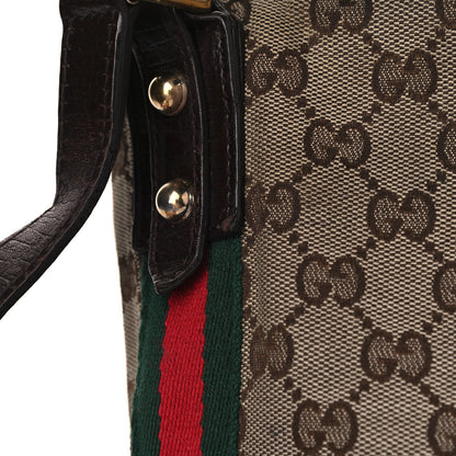 Gucci Monogram Web Jolicoeur Charms Messenger Dark Brown 15 of 21