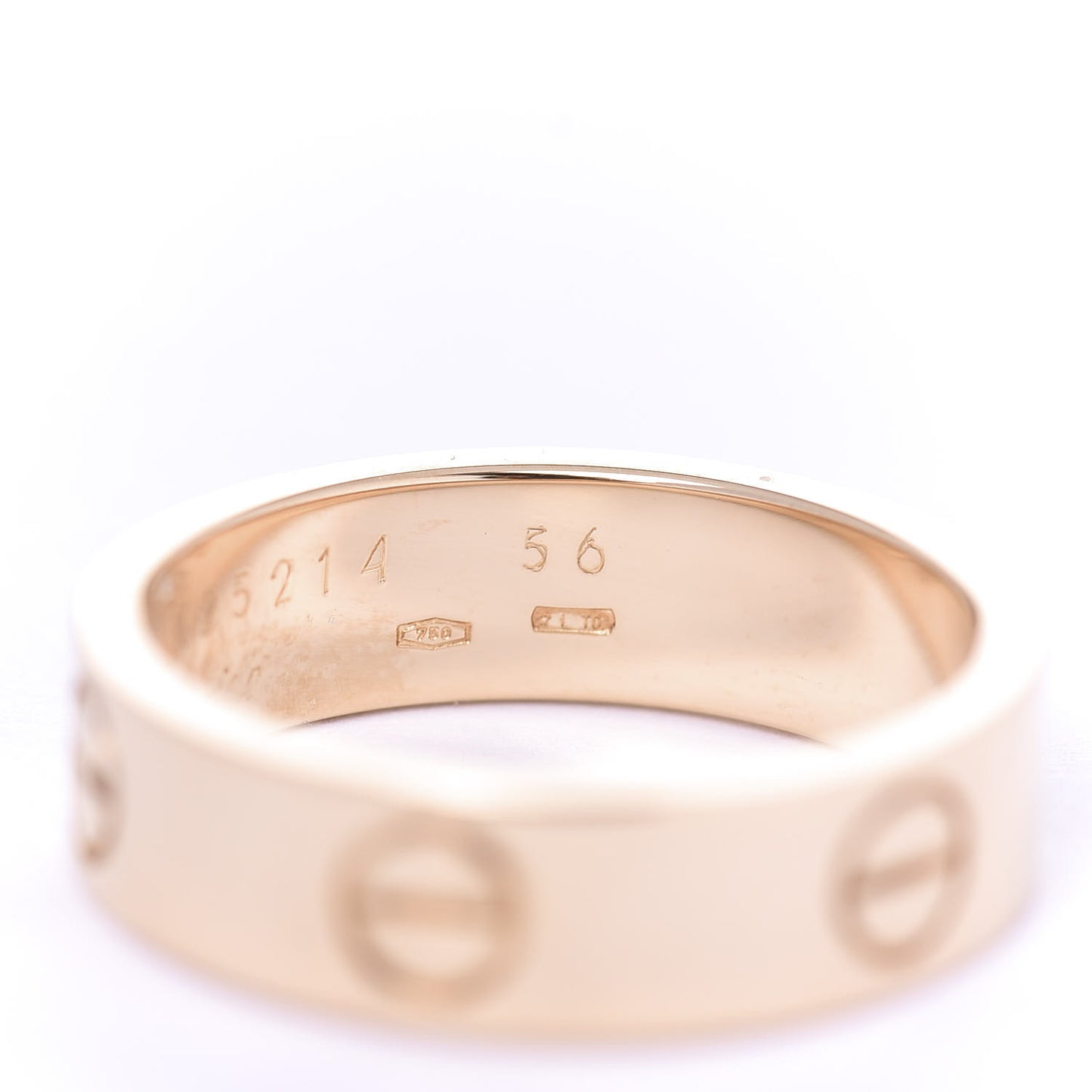 18K Yellow Gold 5.5mm LOVE Ring 56 7.5