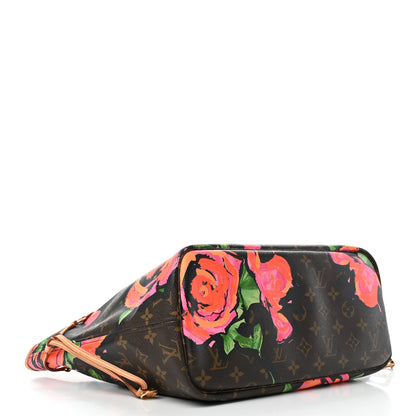 Louis Vuitton Monogram Roses Neverfull MM 3 of 4