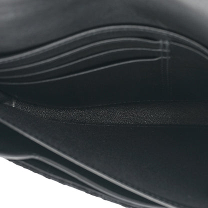 Christian Dior HOMME Oblique Double Saddle Wallet Black 7 of 16