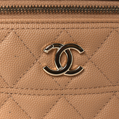 Chanel Caviar Quilted Trendy Handle Slim Vanity Beige 11 of 11