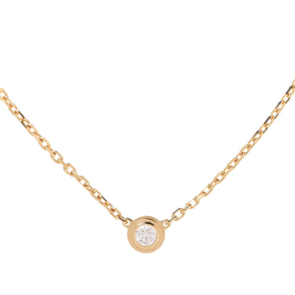 Cartier 18K Yellow Gold Diamond XS D'Amour Pendant Necklace 4 of 8