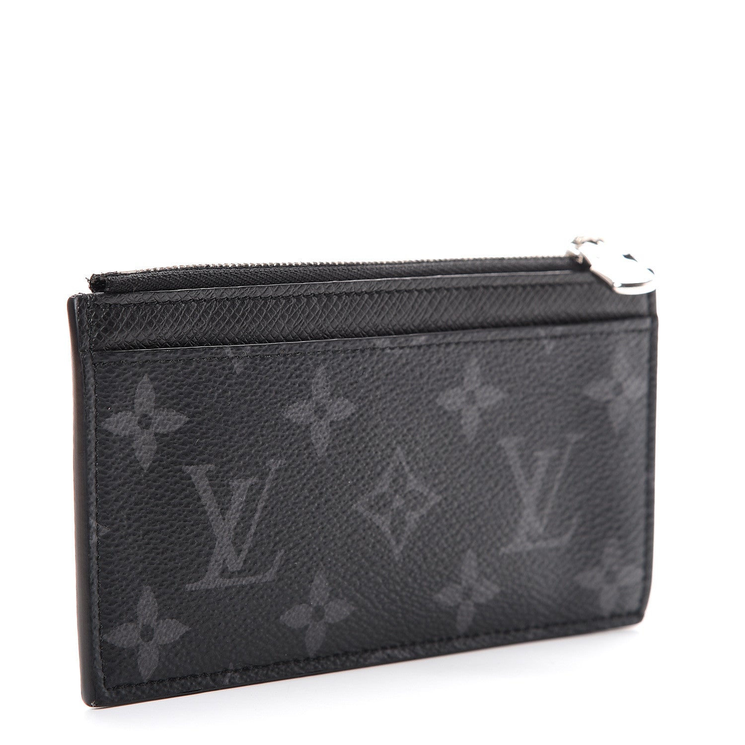 Louis Vuitton Monogram Eclipse Taiga Coin Card Holder 2 of 10