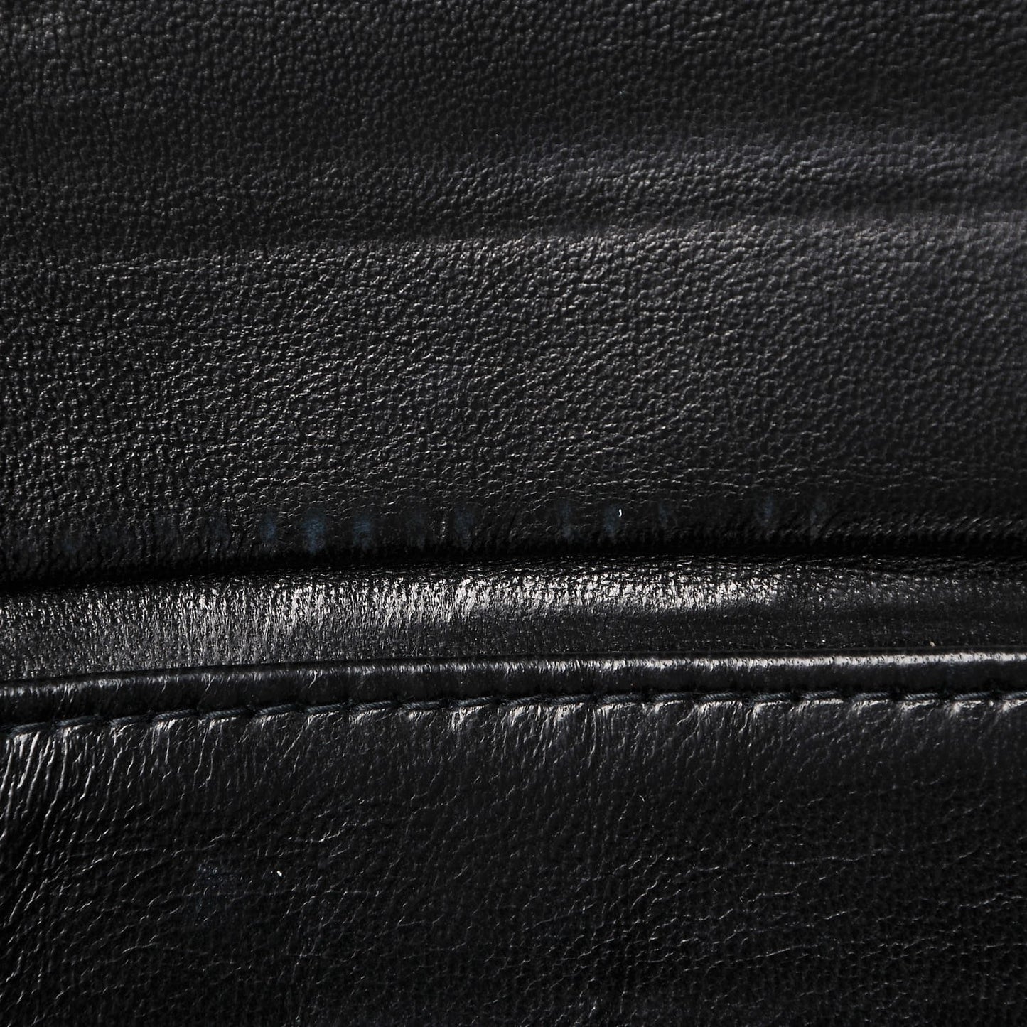 Lambskin Horizontal Quilted Small Single Flap Navy
