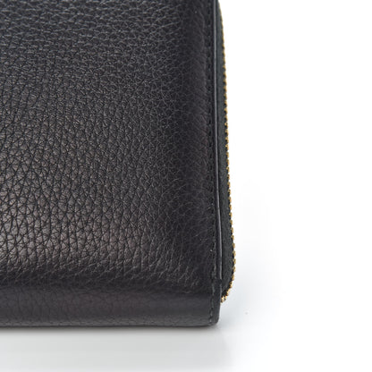 Gucci Pebbled Calfskin Soho Zip Around Wallet Black 11 of 13