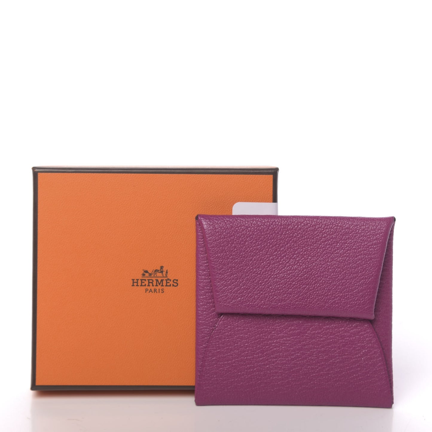 Chevre Mysore Bastia Coin Purse Rose Pourpre