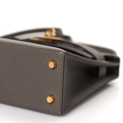 Hermes Epsom Mini Kelly Sellier 20 Etain 9 of 9