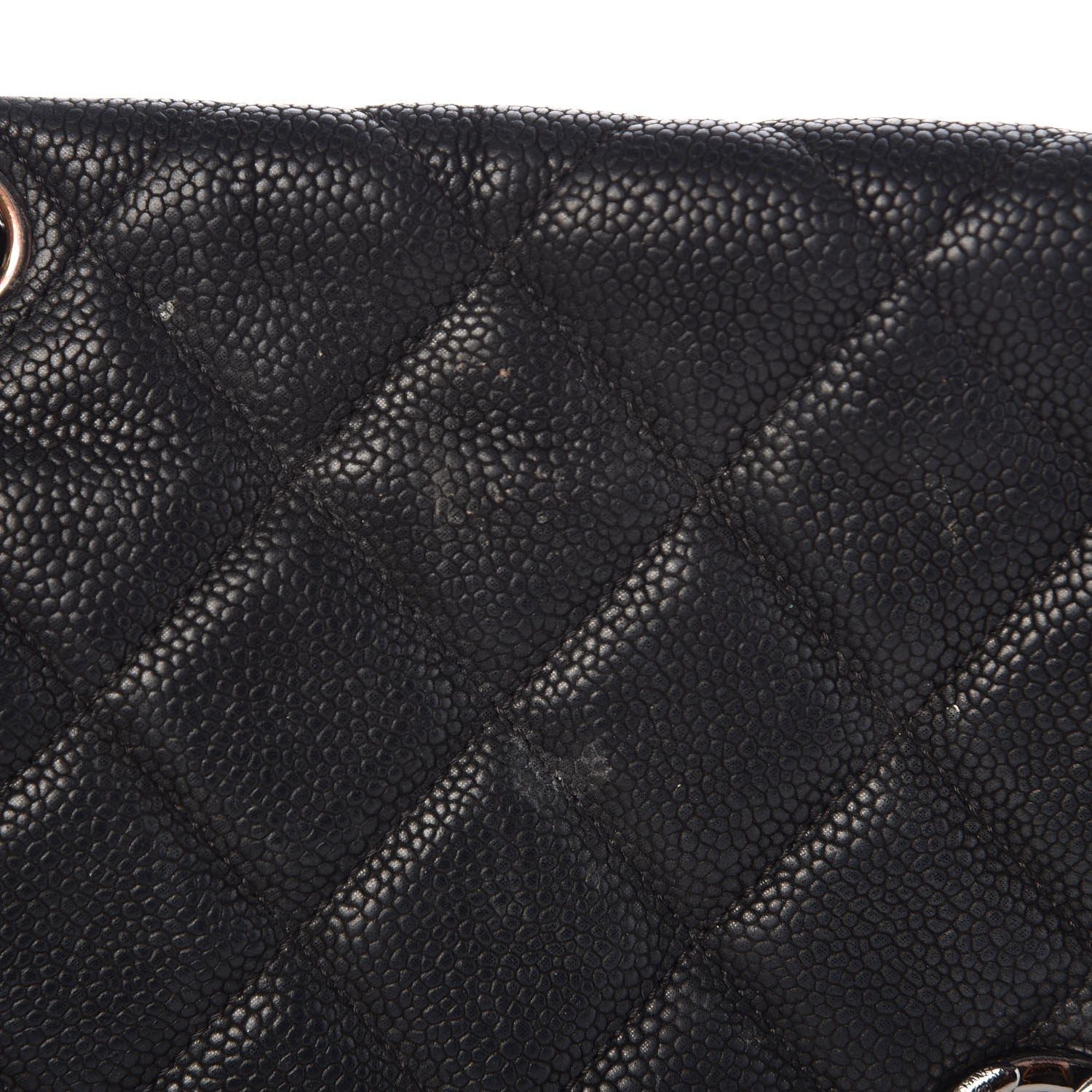 Chanel Iridescent Caviar Quilted Medium Lady Pearly Flap Black 8 of 16