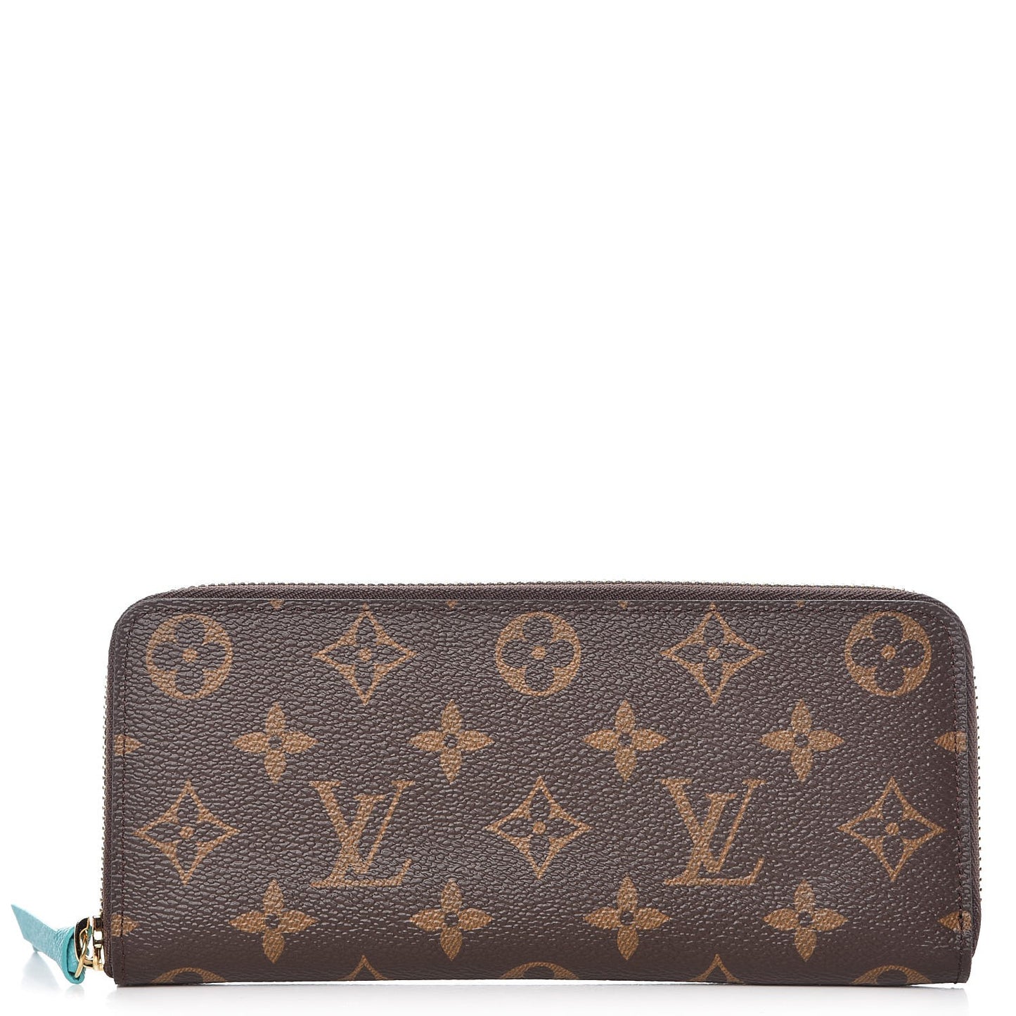 LOUIS VUITTON Monogram Clemence Wallet Turquoise