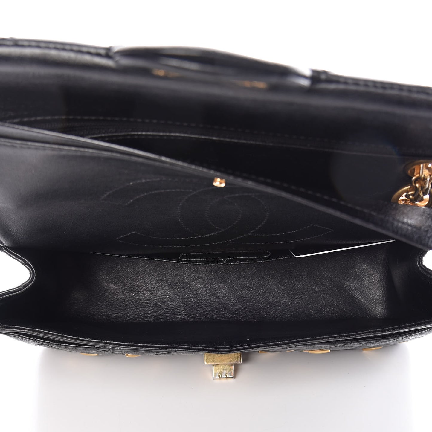 Calfskin Quilted Spoon Charms Brasserie 2.55 Reissue 225 Flap Black