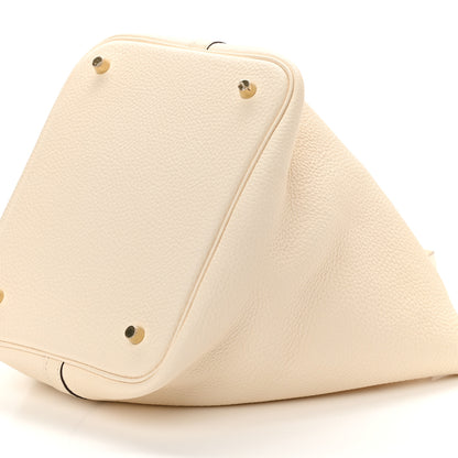 Hermes Taurillon Clemence Picotin Lock 22 MM Nata 10 of 10