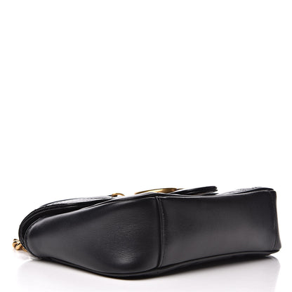 Gucci Calfskin Matelasse Mini GG Marmont Shoulder Bag Black 4 of 19