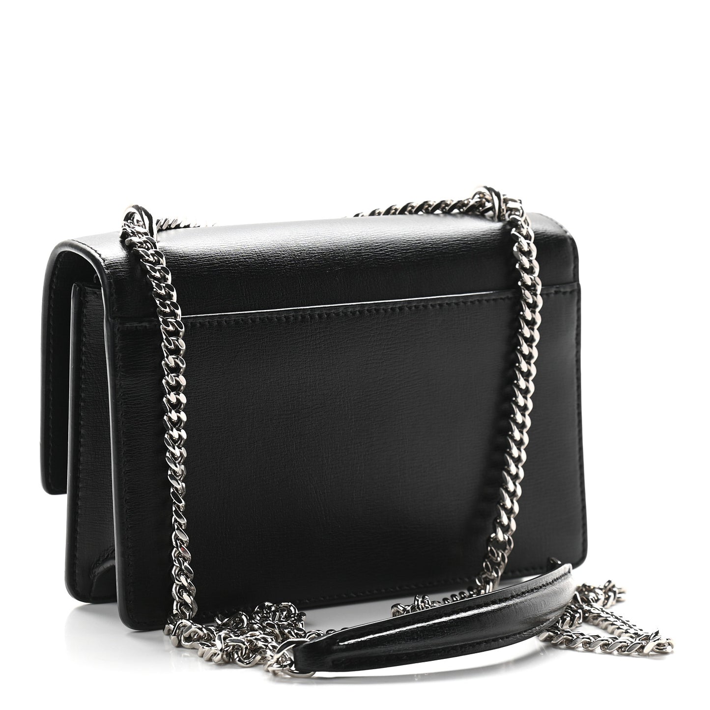 Calfskin Monogram Sunset Chain Wallet Black