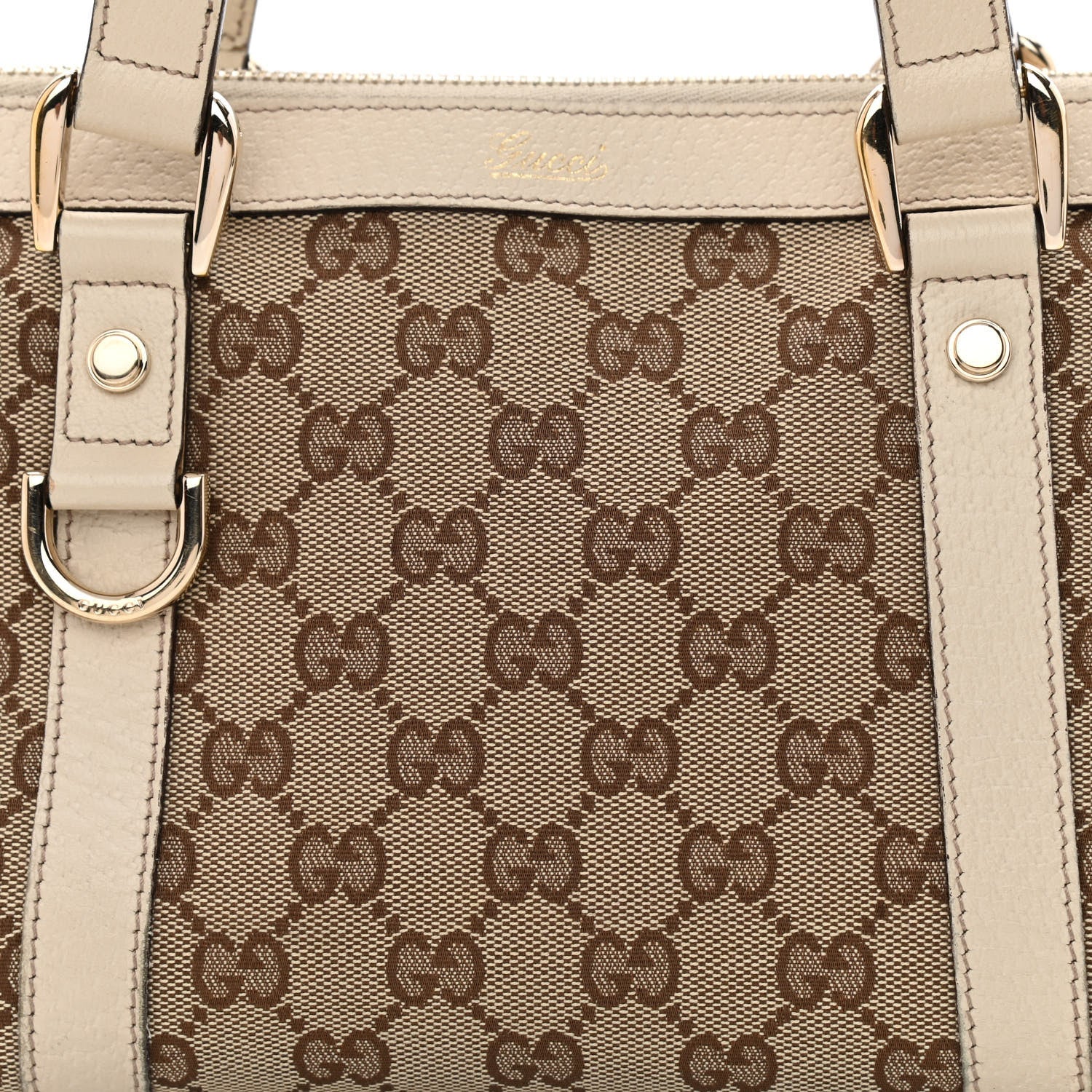 Gucci Monogram Small Abbey Tote Off White 8 of 14