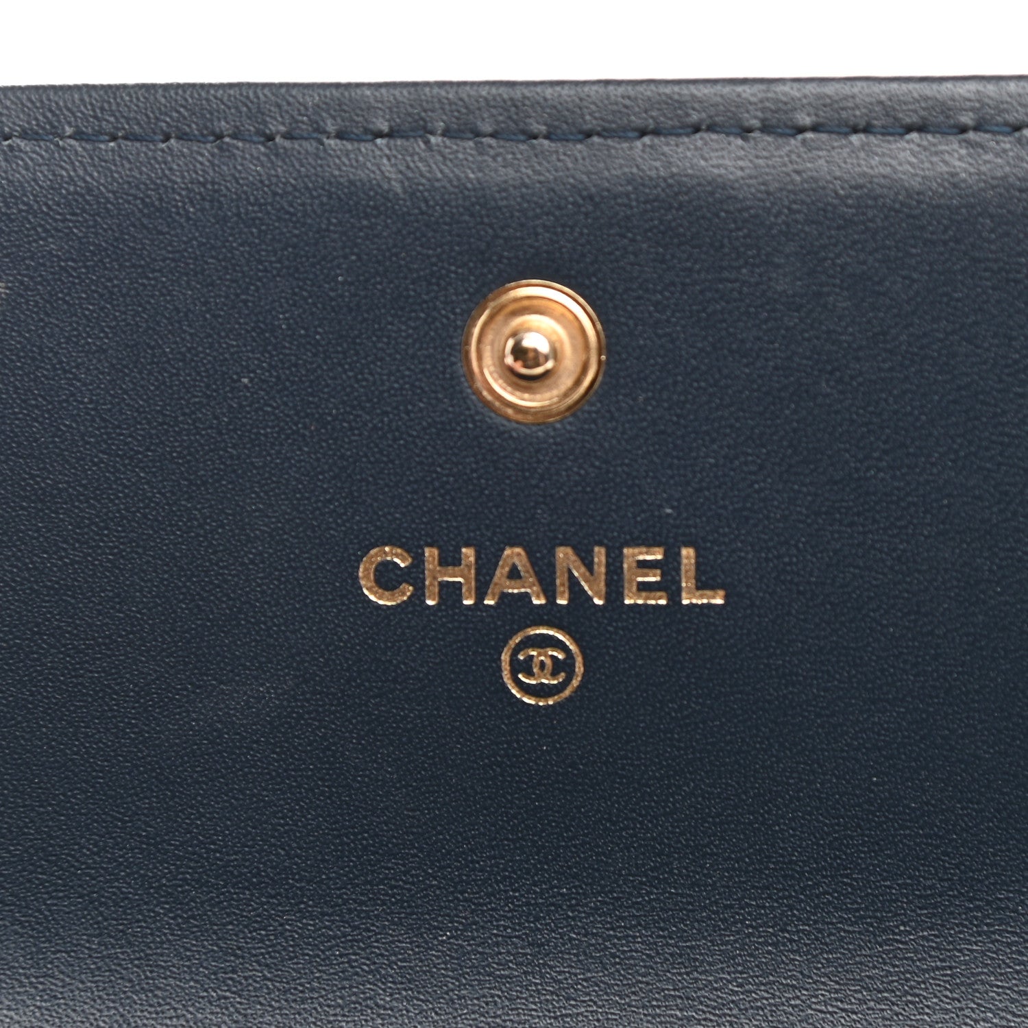 Chanel Caviar Quilted Large Boy Gusset Flap Wallet Blue 6 of 9