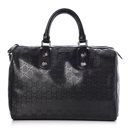 Gucci Imprime Monogram Medium Joy Stud Boston Black 1 of 8