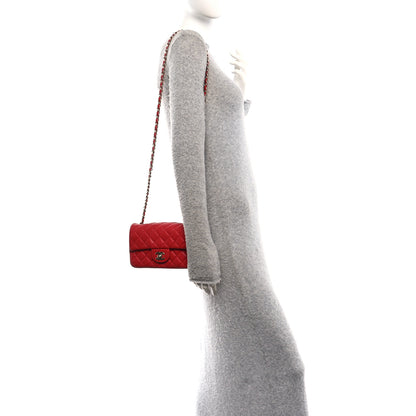 Chanel Lambskin Quilted Mini Rectangular Flap Red 2 of 10