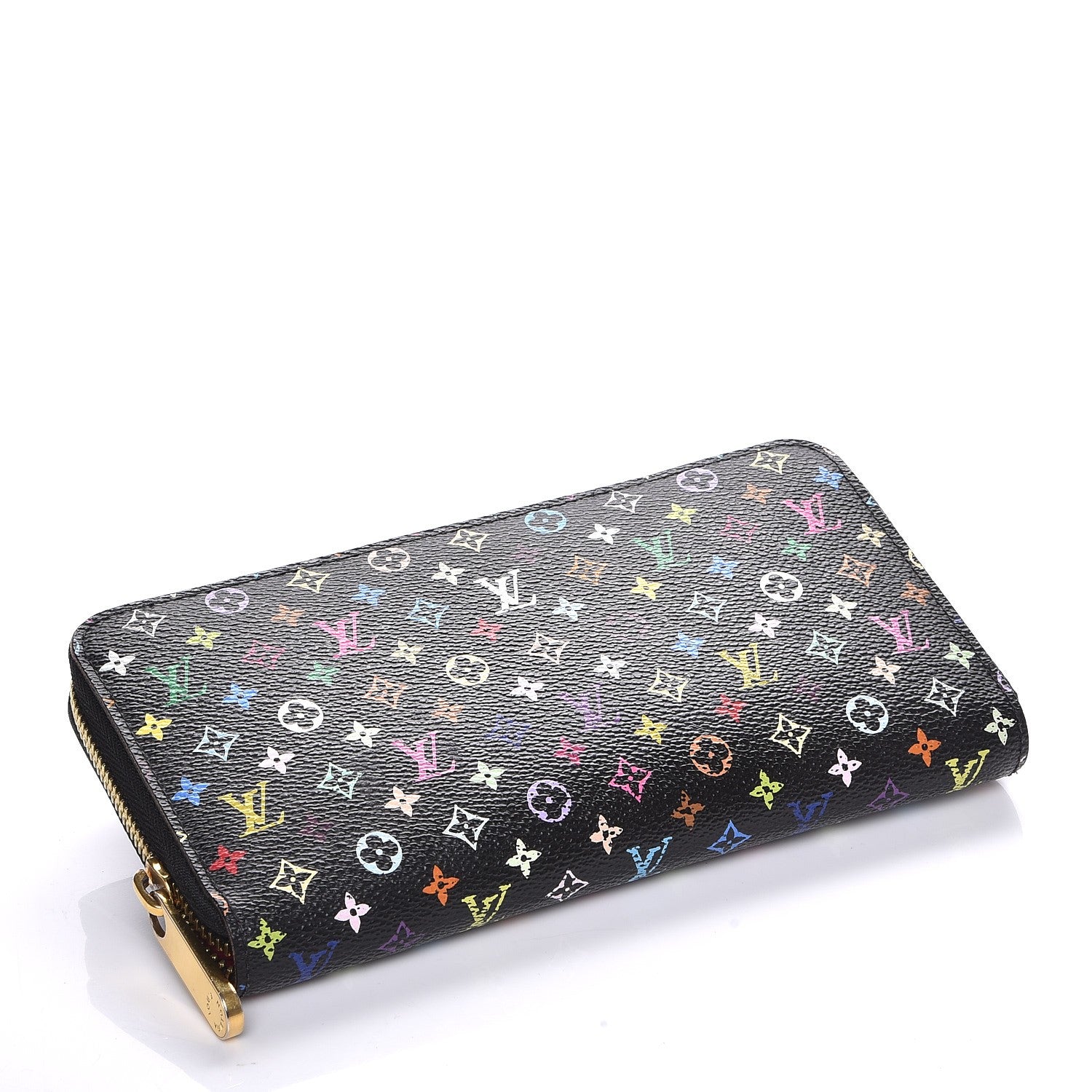 Louis Vuitton Monogram Multicolor Zippy Wallet Black Grenade 4 of 8