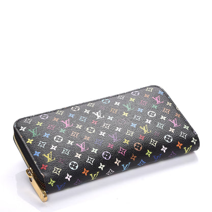 Louis Vuitton Monogram Multicolor Zippy Wallet Black Grenade 4 of 8