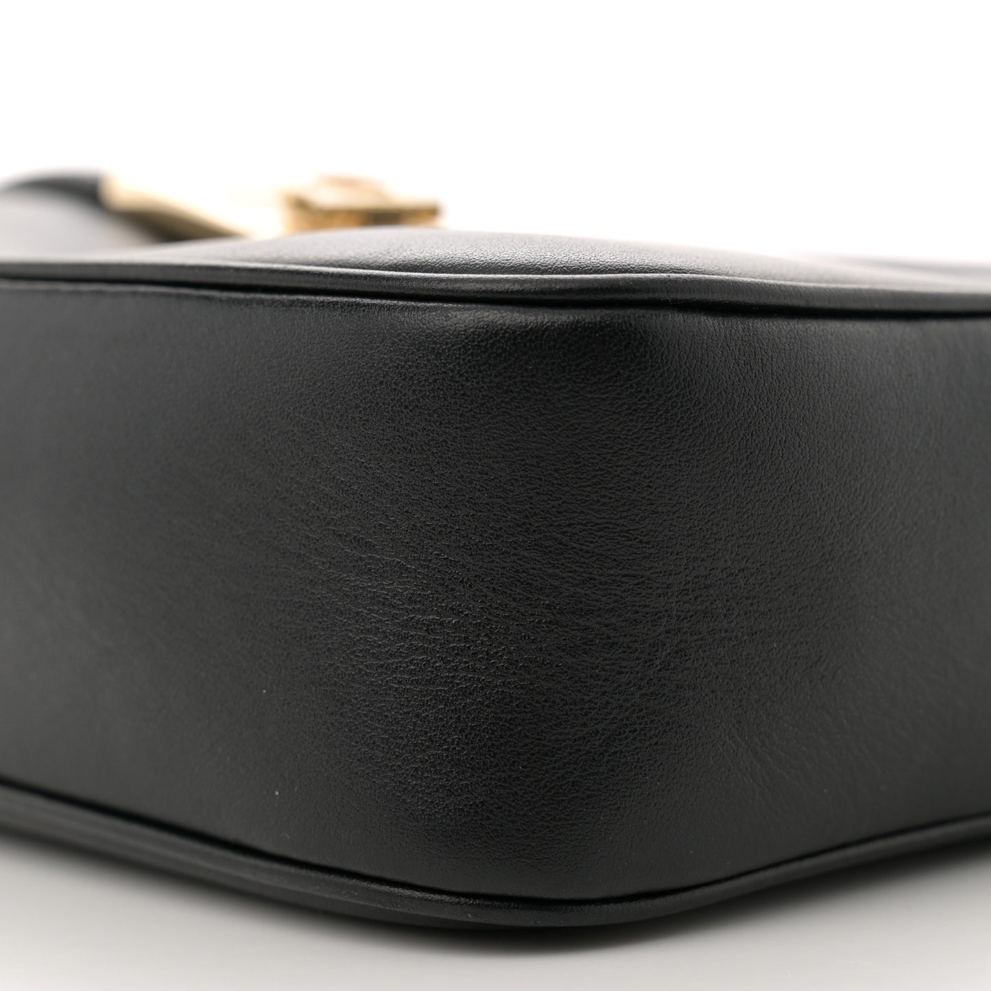 Calfskin Gancio Small Camera Case Black