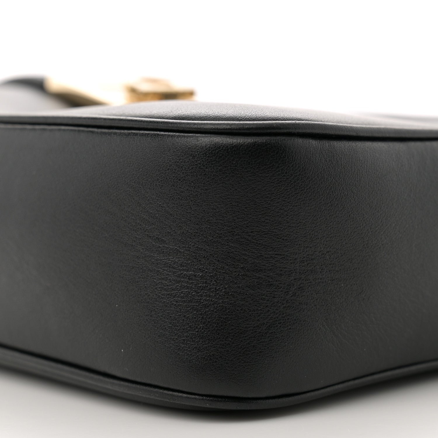 Salvatore Ferragamo Calfskin Gancio Small Camera Case Black 10 of 10