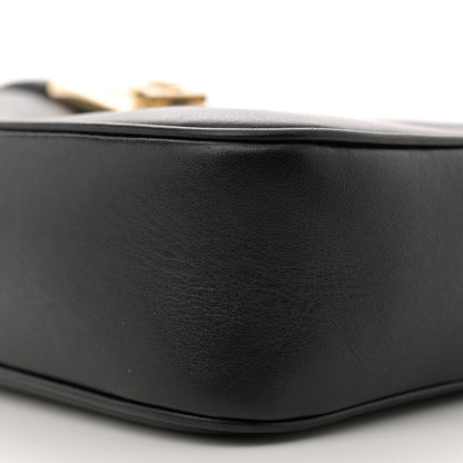 Salvatore Ferragamo Calfskin Gancio Small Camera Case Black 10 of 10