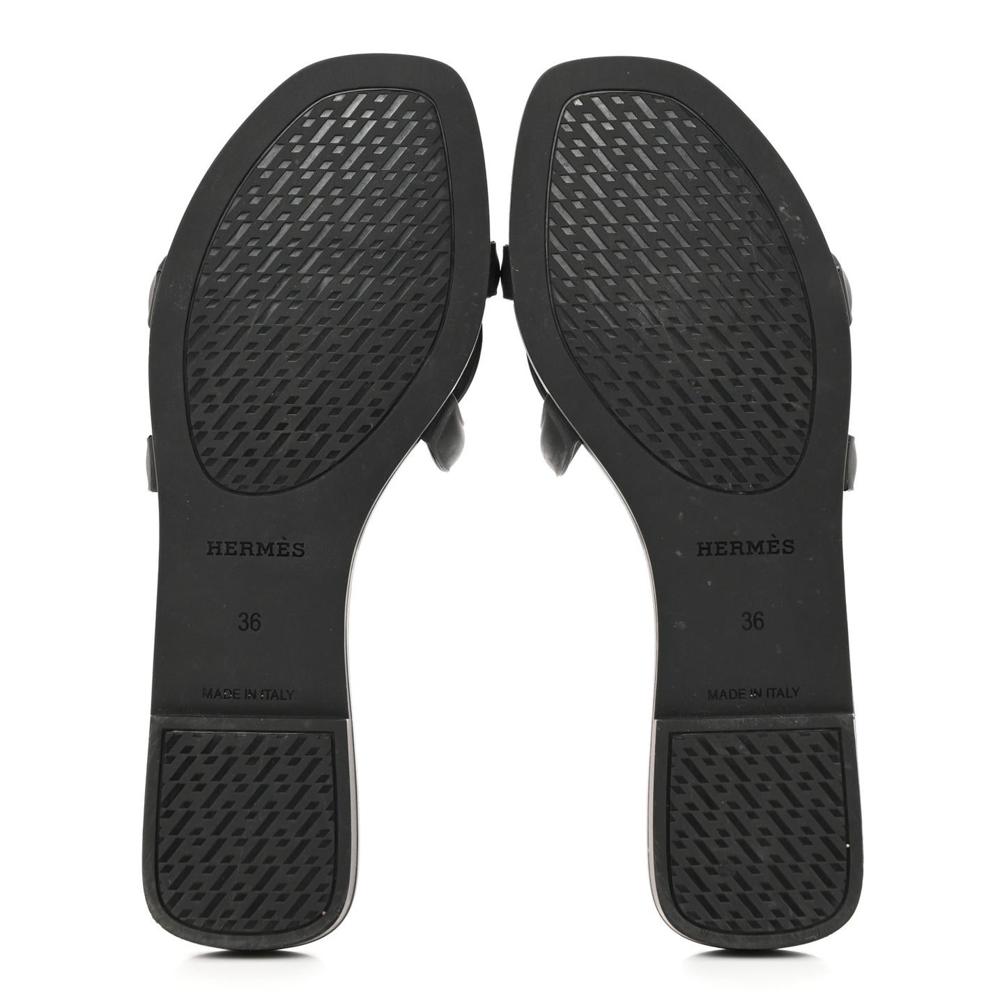 Rubber Aloha Sandals 36 Black