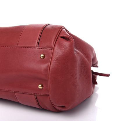 Gucci Calfskin Shoulder Bag Dark Red 9 of 11
