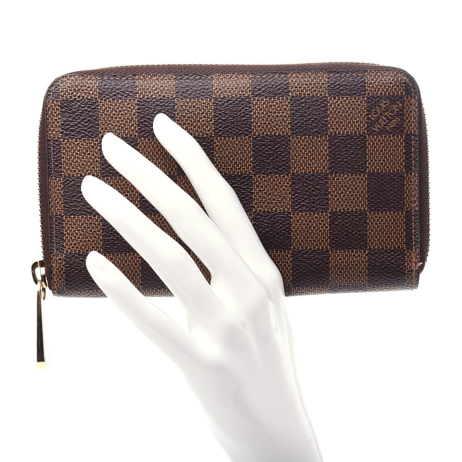 Louis Vuitton Damier Ebene Zippy Compact Wallet 2 of 8