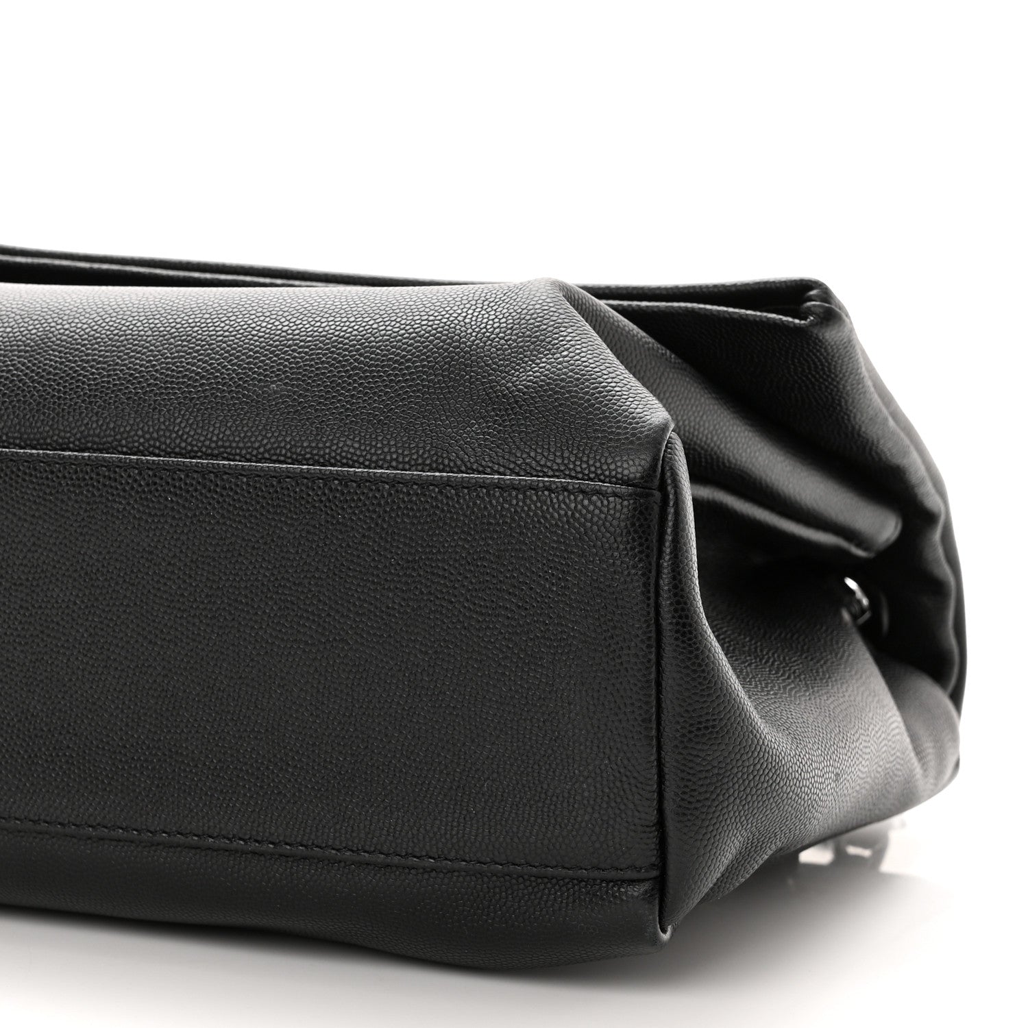 Saint Laurent Grain De Poudre Medium West Hollywood Monogram Fold-Over Black 10 of 12
