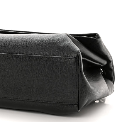 Saint Laurent Grain De Poudre Medium West Hollywood Monogram Fold-Over Black 10 of 12