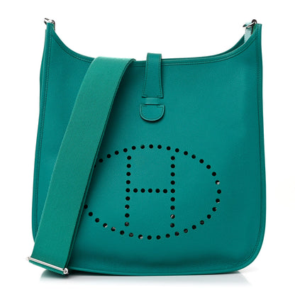Hermes Epsom Evelyne II GM Bleu Paon 1 of 10