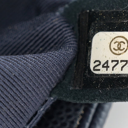Chanel Metallic Caviar Quilted Medium Boy Flap Navy 7 of 10