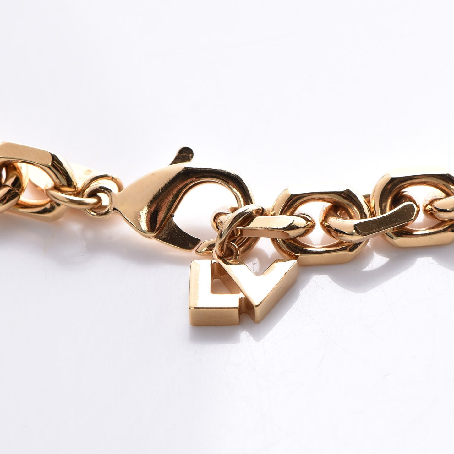Monogram Hide and Seek Necklace Gold