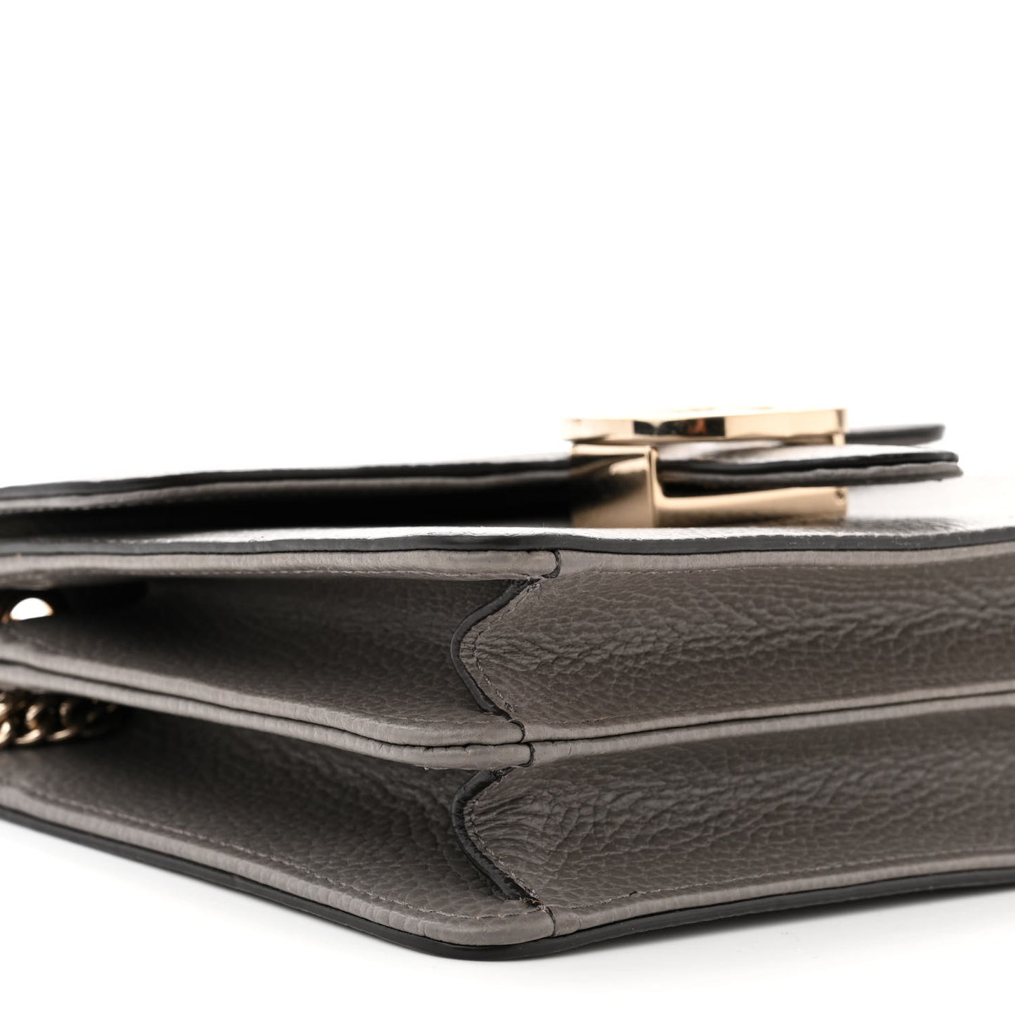 Dollar Calfskin Small Interlocking G Shoulder Bag Loess