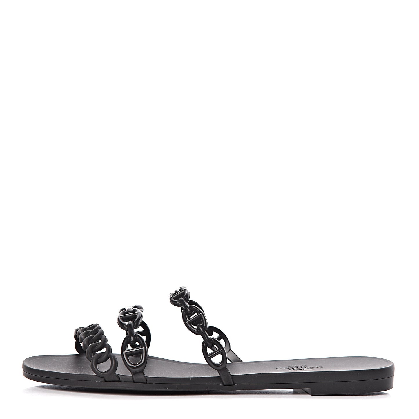 Rubber Chaine d'Ancre Rivage Sandals 36 Black