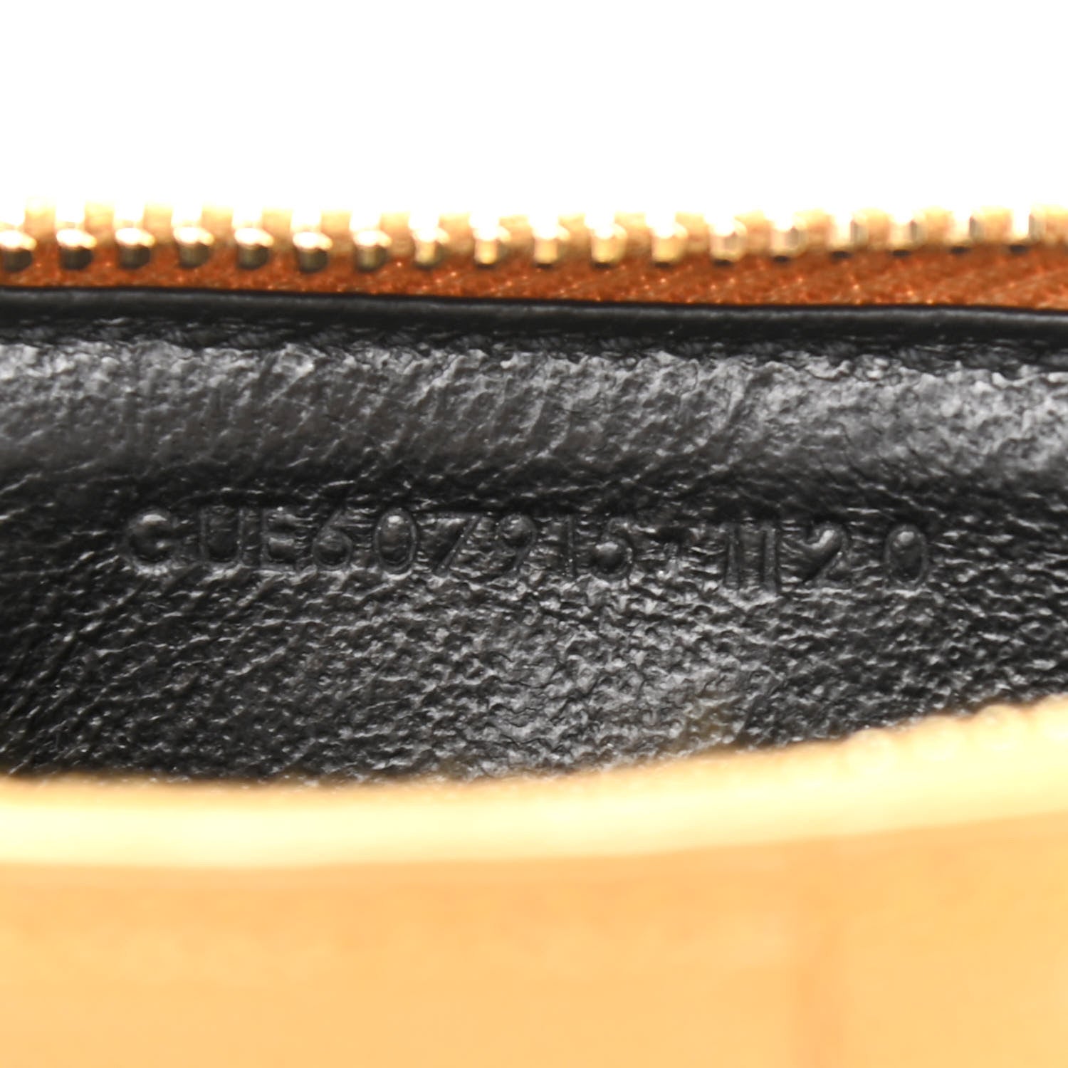 Saint Laurent Monogram Grain de Poudre 5 Fragments Zip Pouch Card Holder Orange 7 of 12