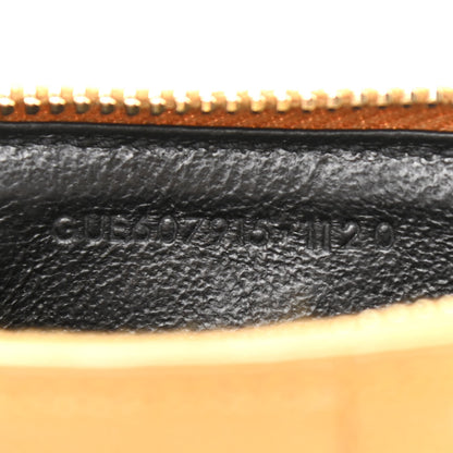 Saint Laurent Monogram Grain de Poudre 5 Fragments Zip Pouch Card Holder Orange 7 of 12