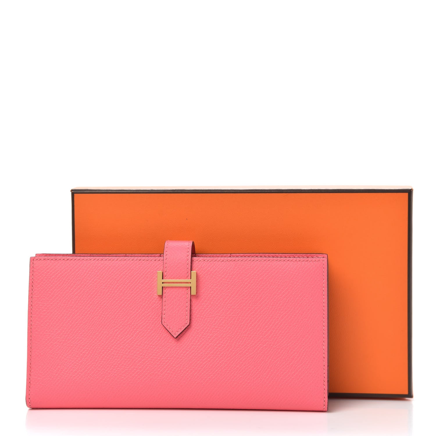 Hermes Epsom Bearn Gusset Wallet Rose Azalee 8 of 8