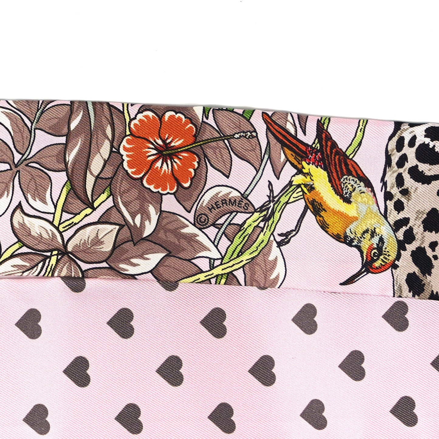 Silk Jungle Love Love Twilly Rose Pale Etoupe