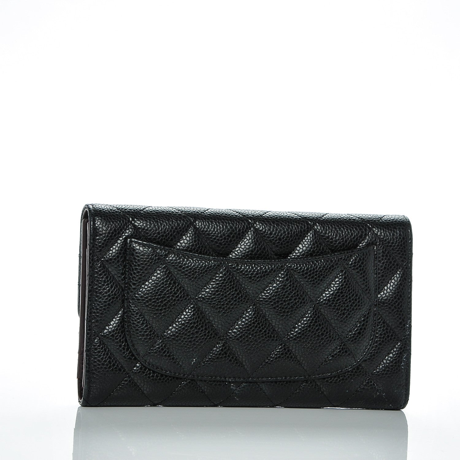 Chanel Caviar Quilted Large Flap Wallet Black 3 of 8