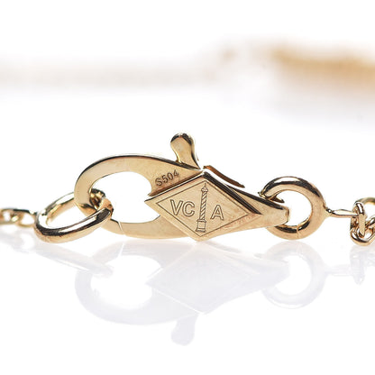 Van Cleef & Arpels 18K Yellow Gold Mother of Pearl Sweet Alhambra Butterfly Bracelet 4 of 8